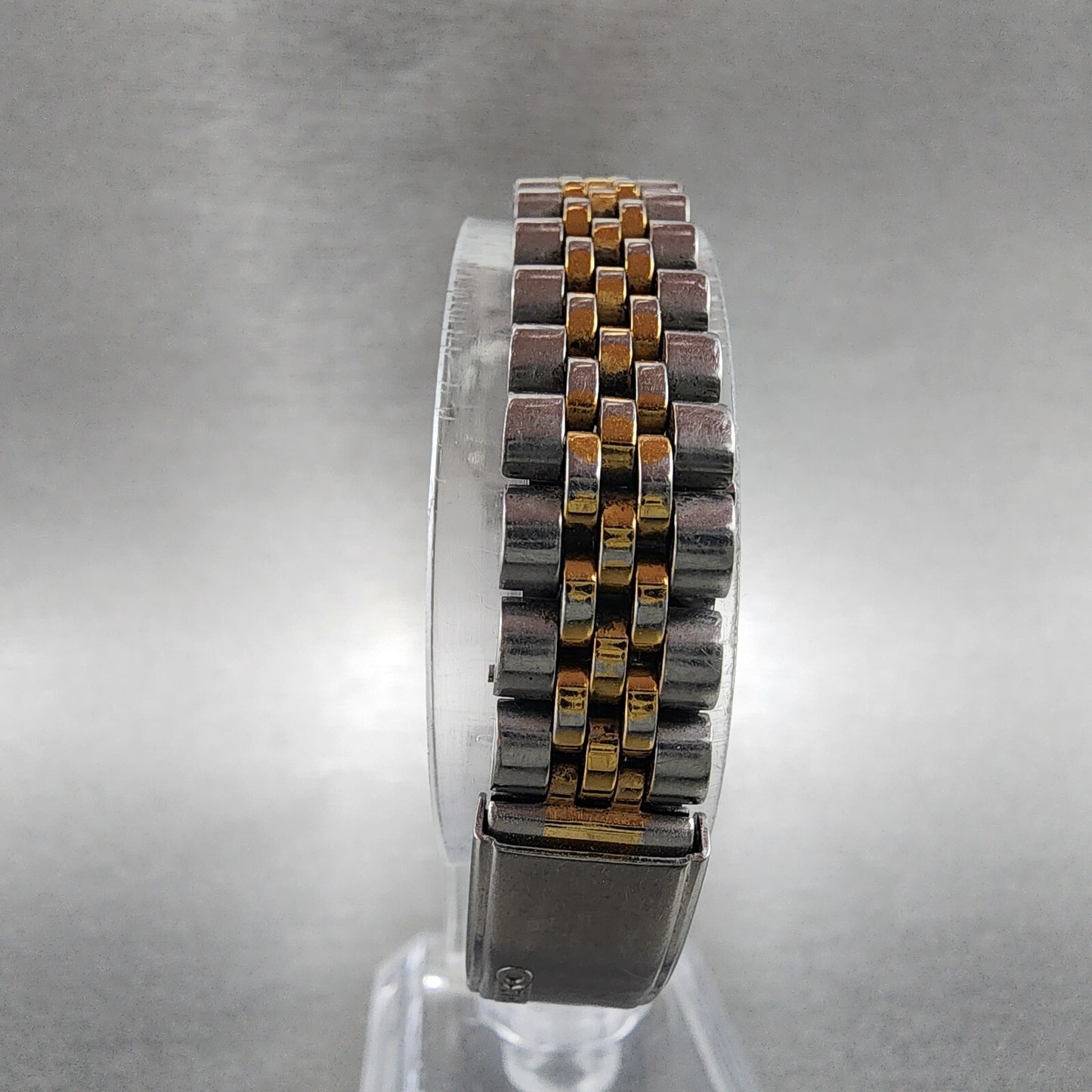 Seiko Watch Women 24mm Gold Dial Two Tone Daydate Round 7n830049 New Battery8