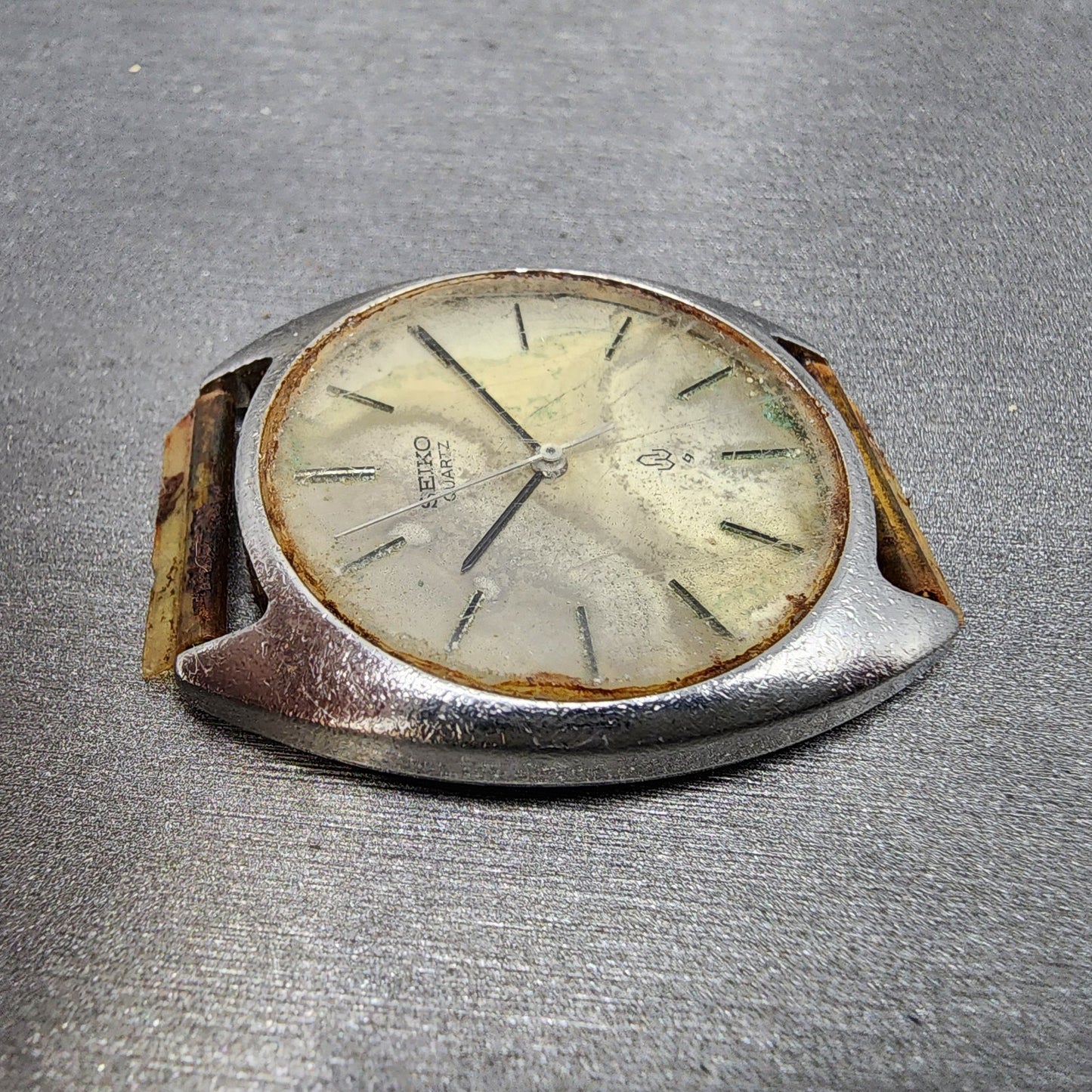 Seiko Watch Men 33mm Silver Dial Silver Tone Round 7b308000 PARTS4
