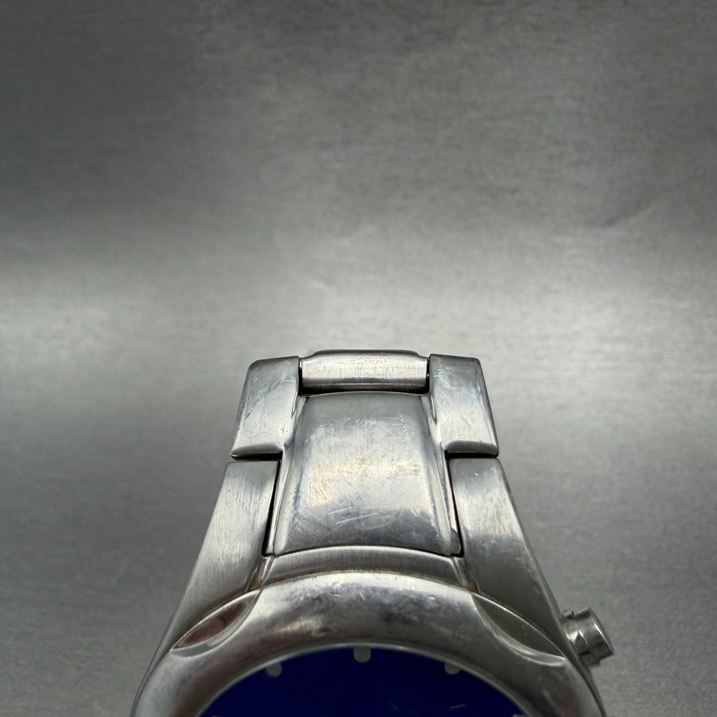 Fossil Big Tic Watch Men 40mm Blue Dial Steel Case JR-8096 New battery4