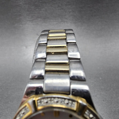 Citizen Eco-Drive Watch Women 27mm MOP Dial Two Tone Diamonds E011-S044235 Works5