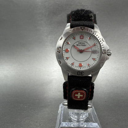 Wenger Swiss Military Watch Women 30mm White Dial Steel Date 7908X New battery5