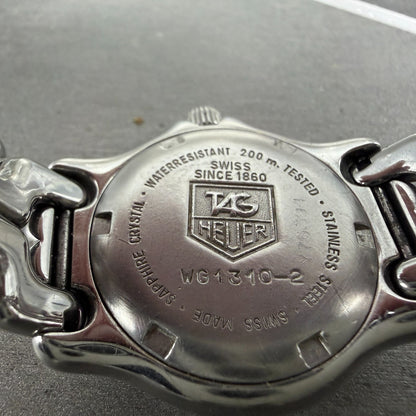 Tag Heuer Professional Dive Watch Women 28mm White Dial Steel Date WG1310 NewBat9