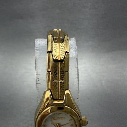 Elgin Watch Women 17mm MOP Dial Gold Tone Oval EG154 New Battery4