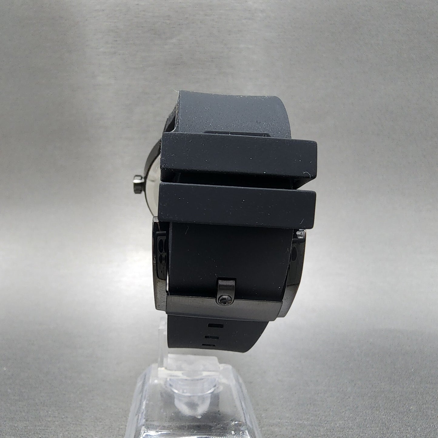 Movado Bold Fusion Watch Men 42mm Black Dial Black Tone Date Round Resin 36008398