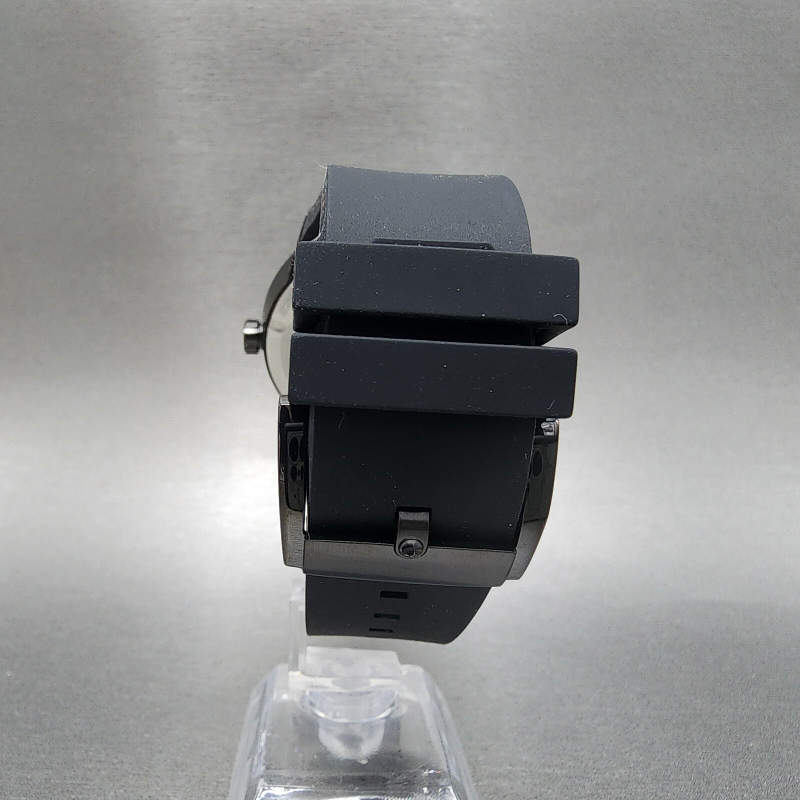 Movado Bold Fusion Watch Men 42mm Black Dial Black Tone Date Round Resin 36008398