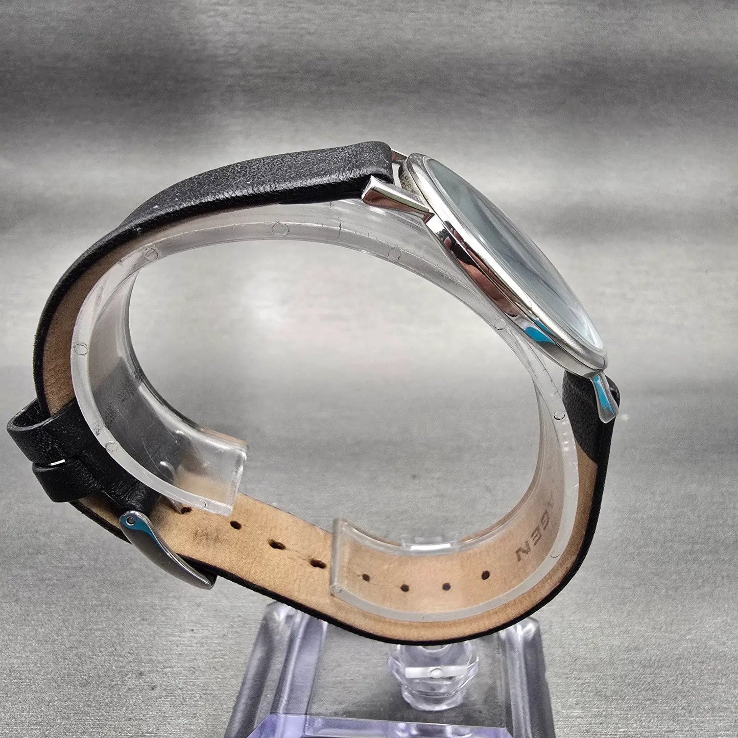 Skagen Steel Watch Men 35mm Black Dial Silver Tone Round 18LSLB New Battery8