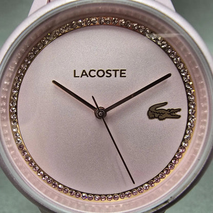 Lacoste 12.12 Go Watch Women 36mm Pink Dial Pink Tone Round New battery1