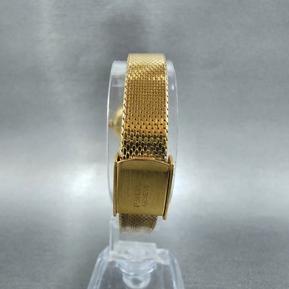 Raymond Weil Watch Women 22mm White Dial Gold Plated Round 9519 New Battery7