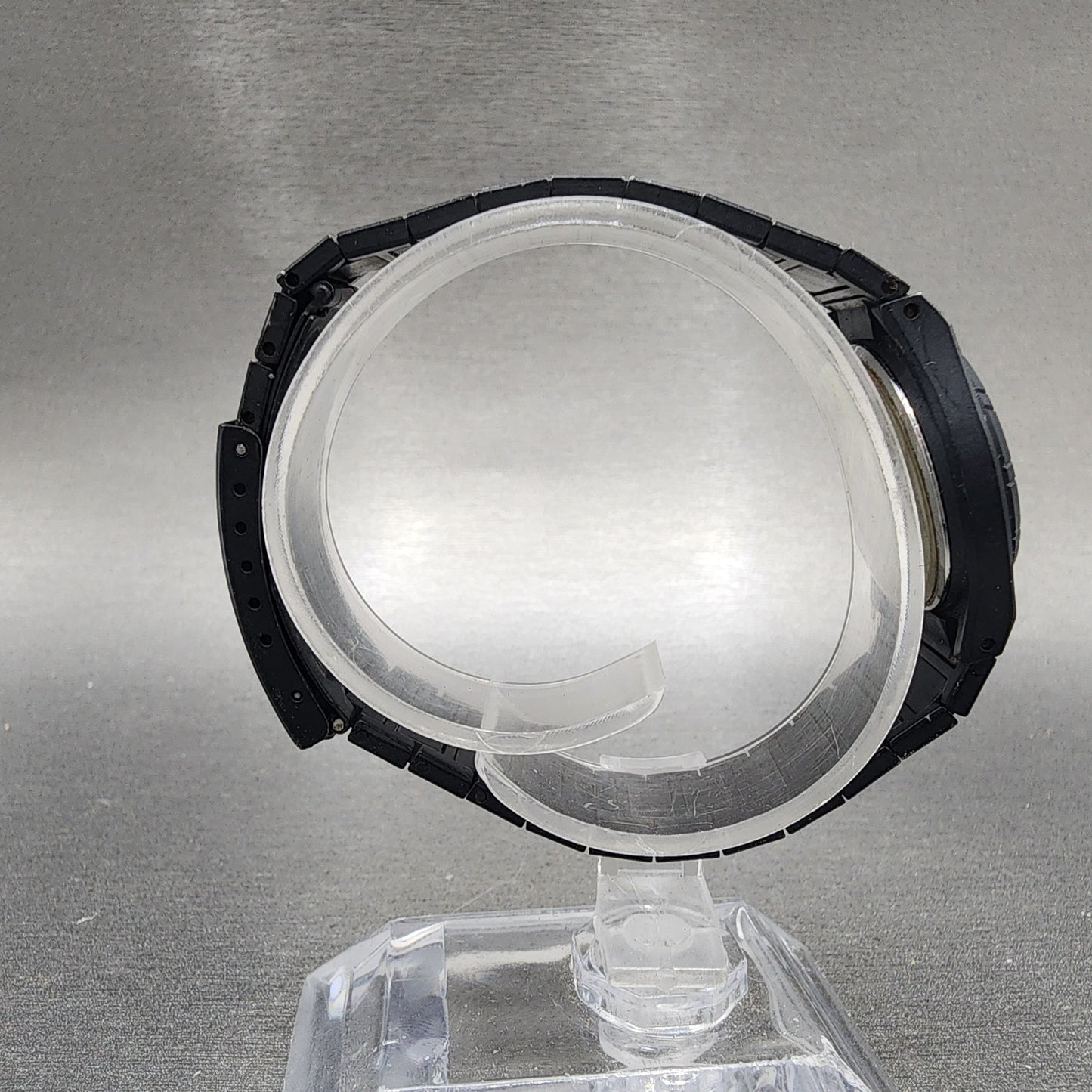Technos Watch Women 26mm Black Dial Black Tone Date Round 1043 New Battery8
