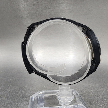 Technos Watch Women 26mm Black Dial Black Tone Date Round 1043 New Battery8