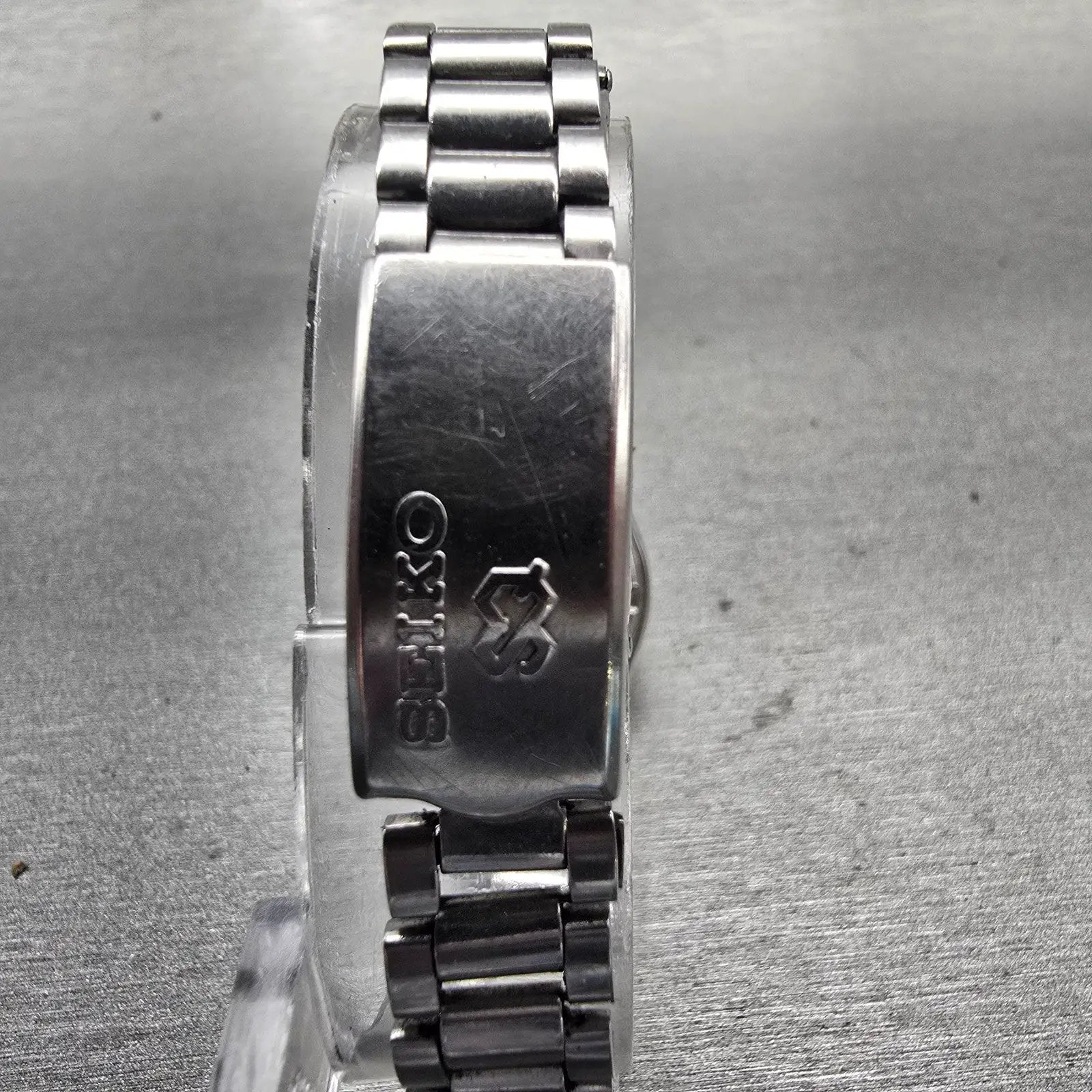 Seiko SQ Watch Women 24mm Bronze Dial Silver Tone Daydate 3423-0099 New Battery7