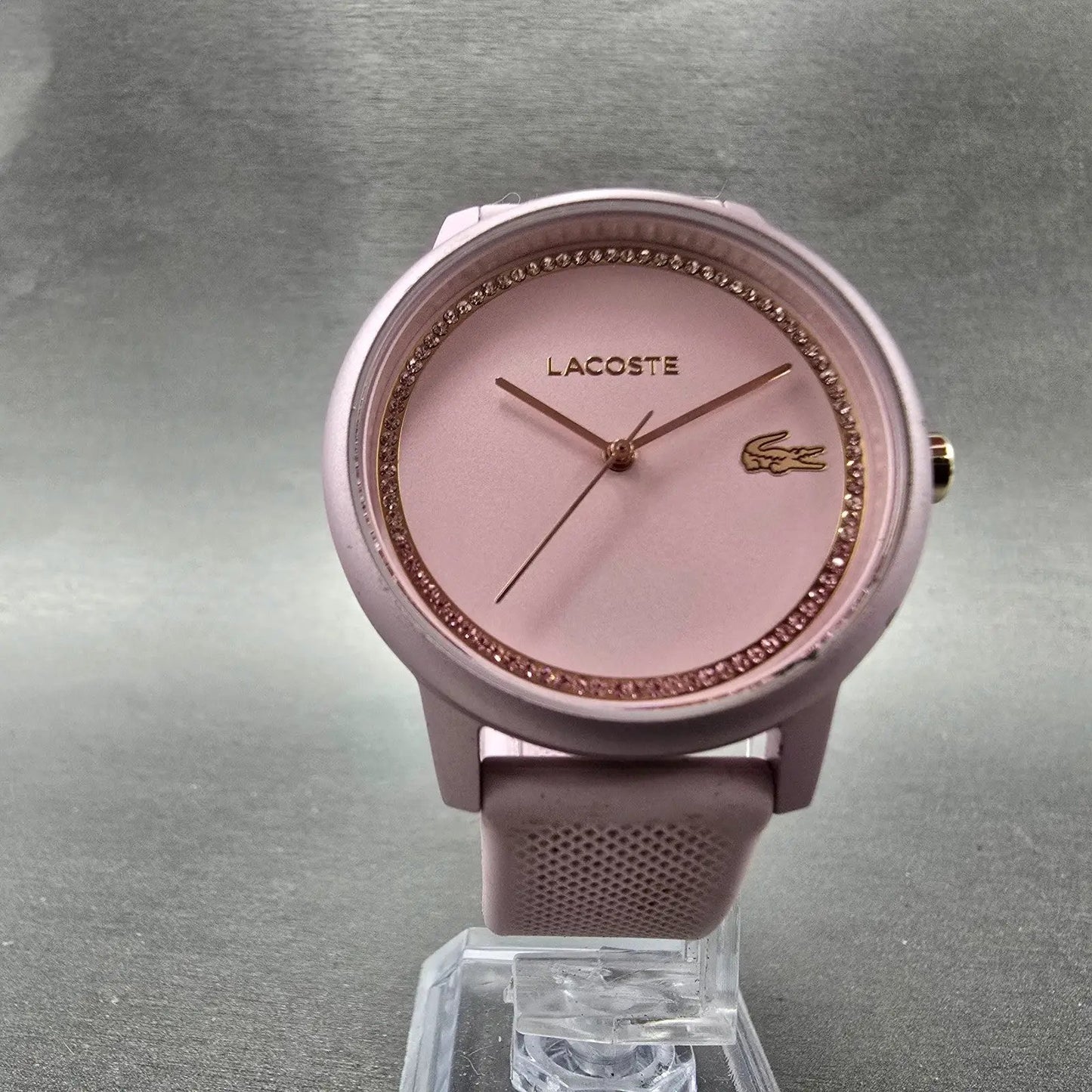 Lacoste 12.12 Go Watch Women 36mm Pink Dial Pink Tone Round New battery5