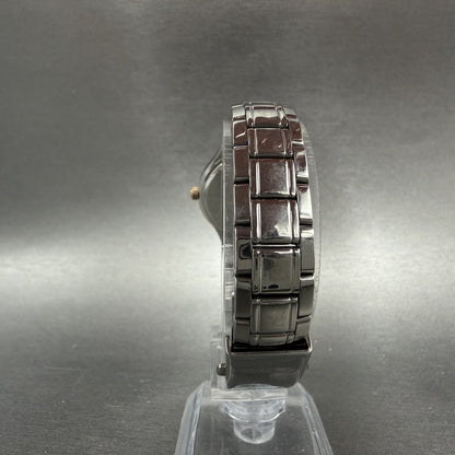 Seiko Watch Women 28mm Silver Dial Silver Tone Round Date 6N22-00D0 New Battery7