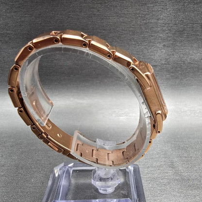 Seiko Wired Watch Women 17mm MOP Dial Rose Gold Rectangle 1N01-0JZ0 New Battery8