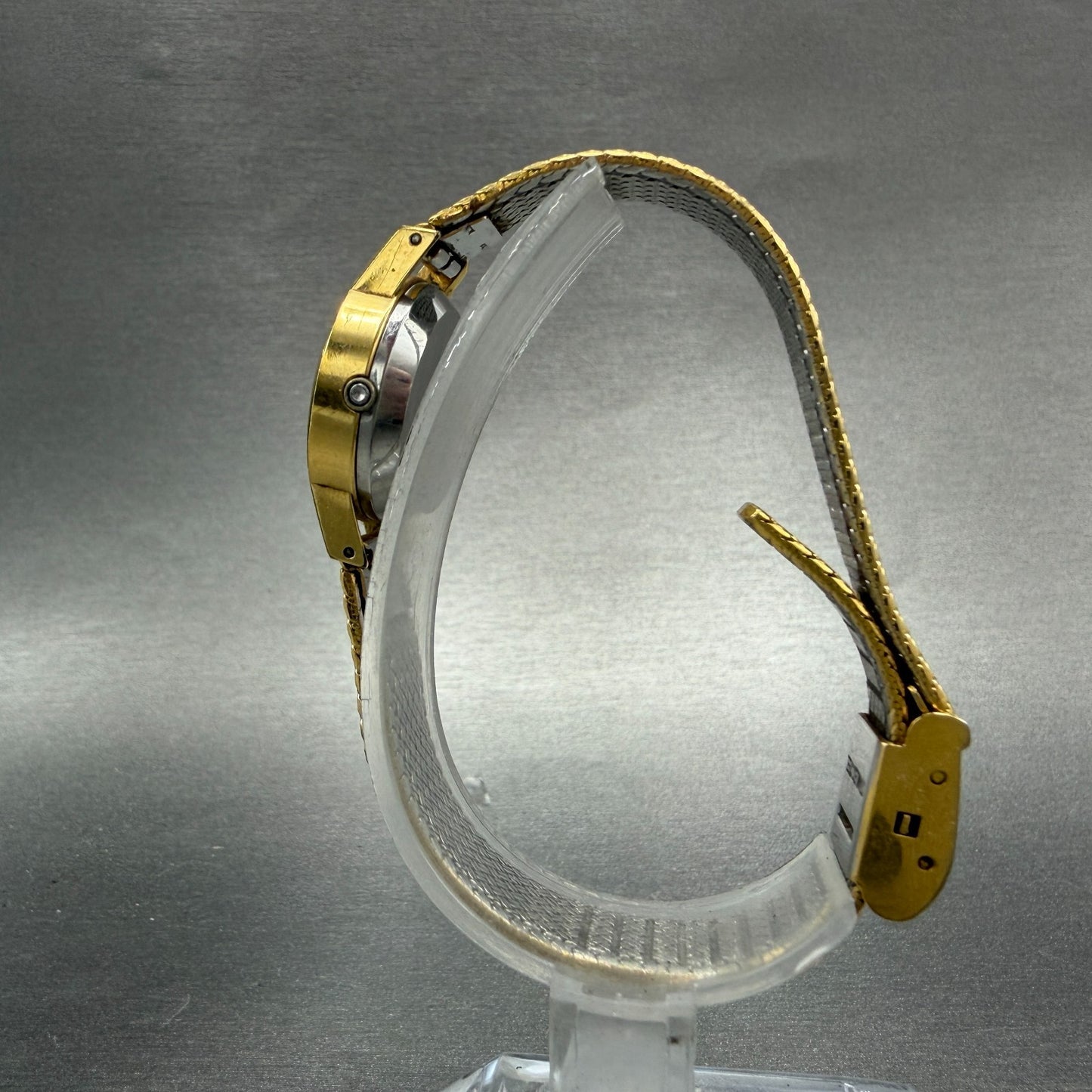 Omega De Ville Watch Women 20mm Gold Dial 10K Gold Plated Round 5910017  New bat6
