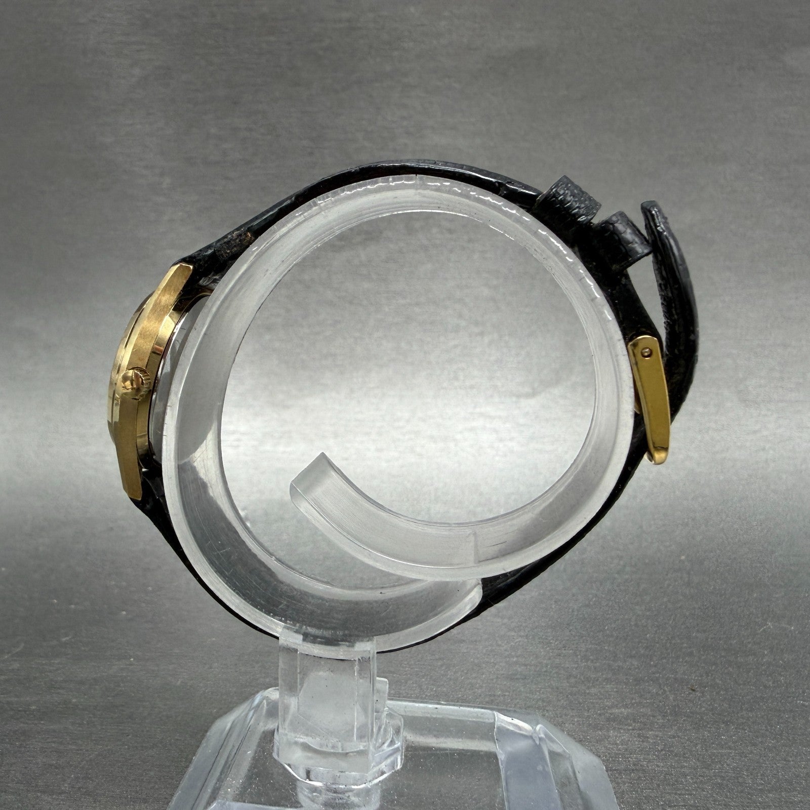Hamilton Watch Women 24mm White Dial Gold Tone Date Round 9818 New Battery5