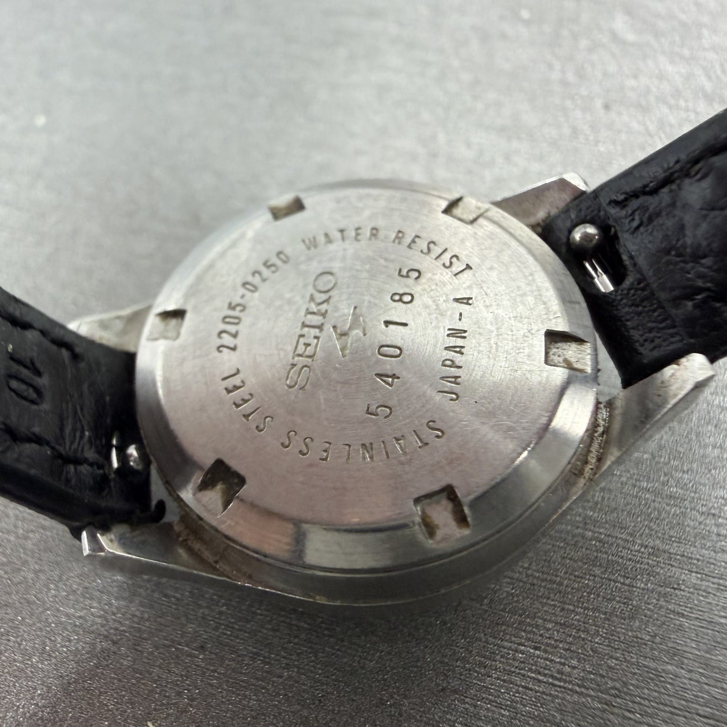 Seiko Automatic Watch Women 23mm Silver Dial Silver Tone Date 2205-0250 Runs9