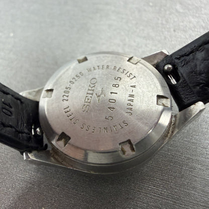 Seiko Automatic Watch Women 23mm Silver Dial Silver Tone Date 2205-0250 Runs9