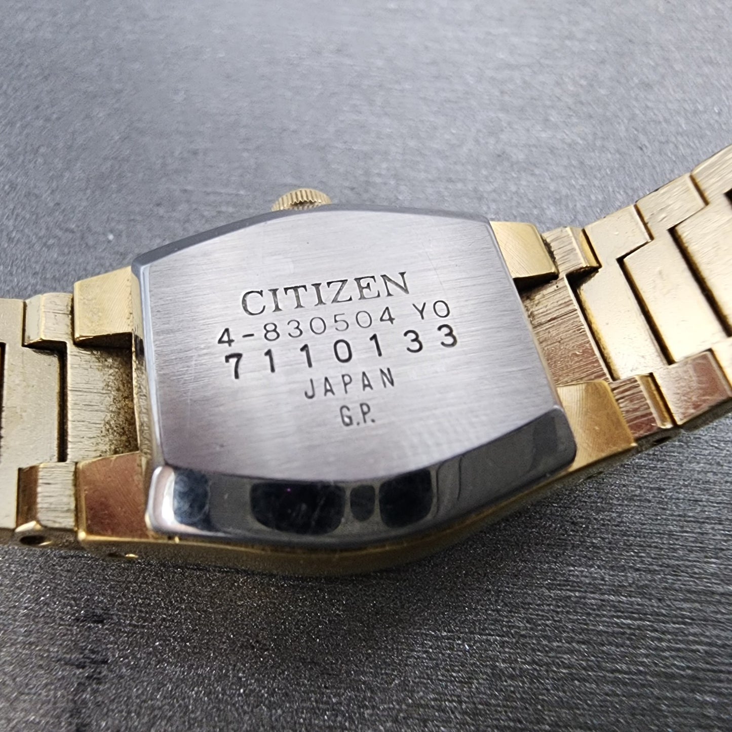 Citizen CQ Watch Women 18mm Champagne Dial Gold Tone 4830504 New Battery9