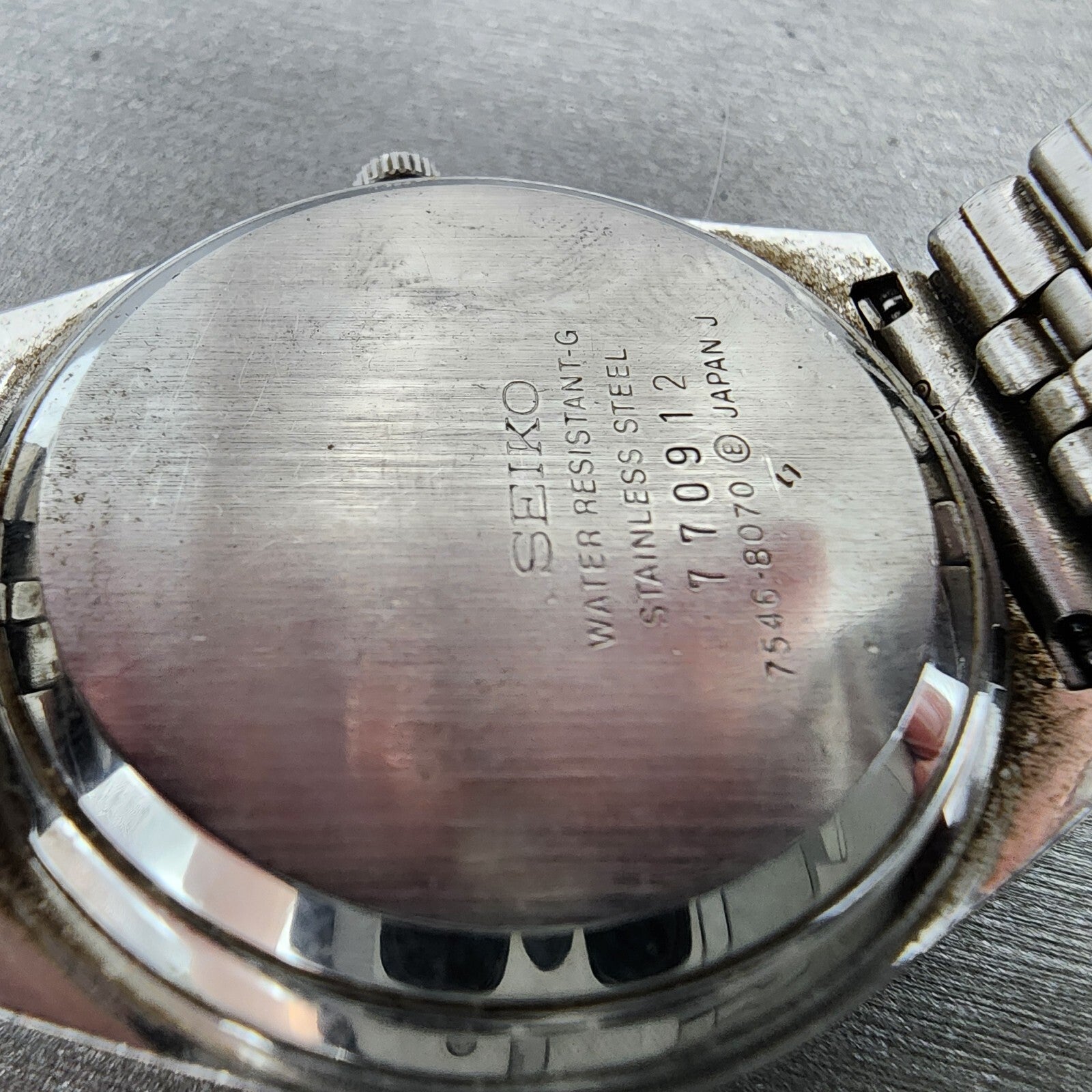 Seiko Type 2 Watch Men 35mm Silver Dial Steel Daydate Round 75468070 PARTS10