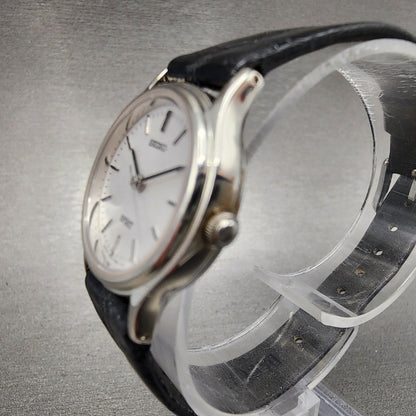 Seiko Spirt Watch Women 24mm White Dial Silver Tone Round 4n210450 New Battery2