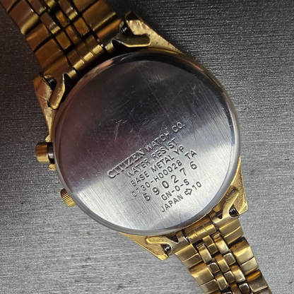 Citizen Watch Women 26mm White Dial Gold Tone Backlight 0730-H00028 New Battery10