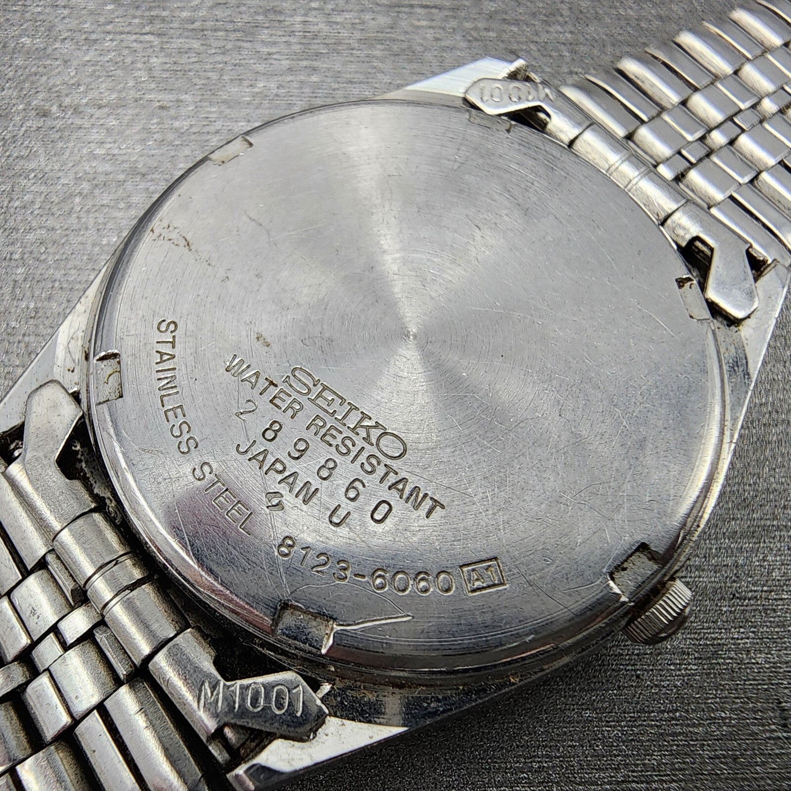 Seiko SQ Watch Men 34mm Blue Dial Steel Daydate Round 81236060 PARTS9