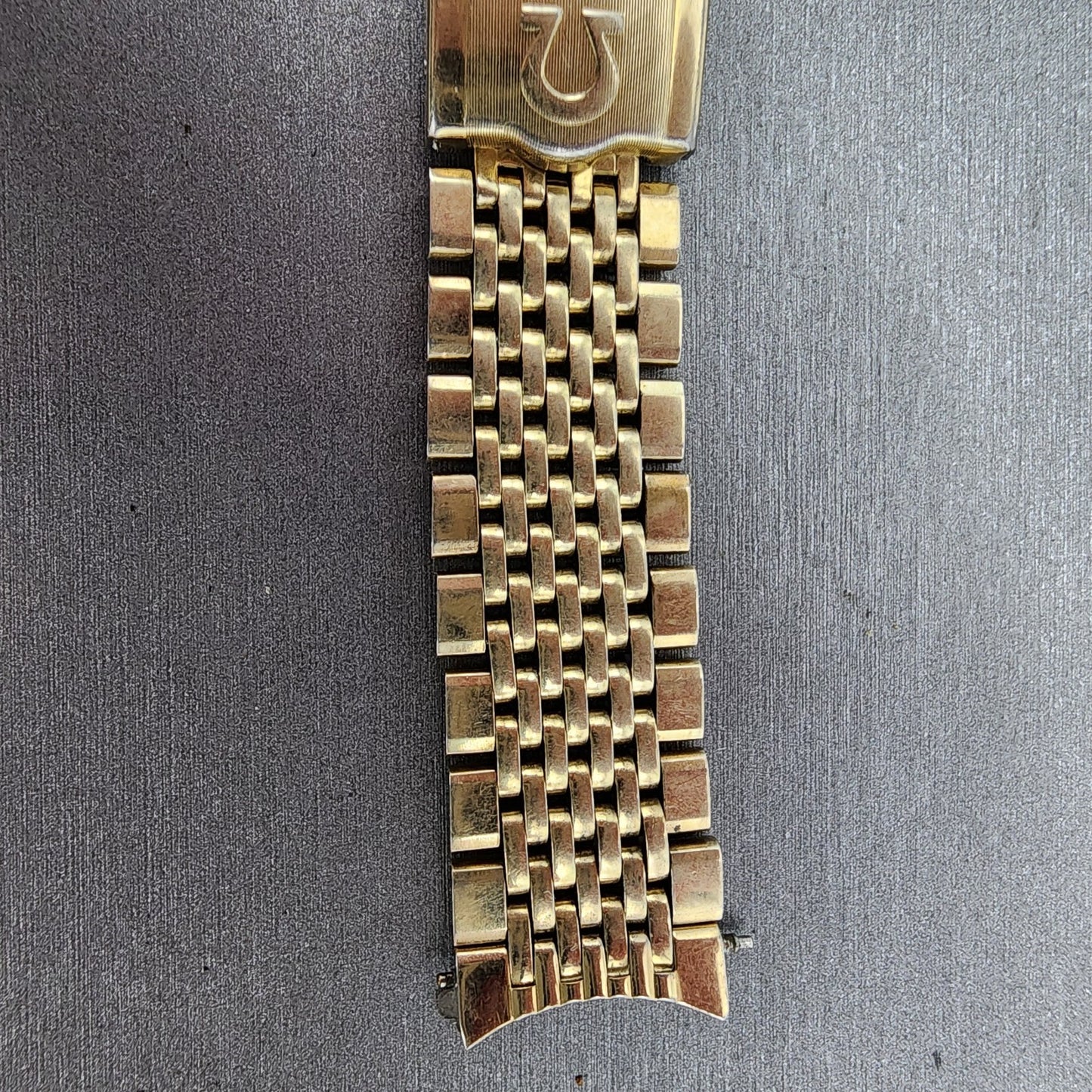 Omega Bracelet 18mm Beads Of Rice 14k Gold Filled No.12 570 End links VTG1