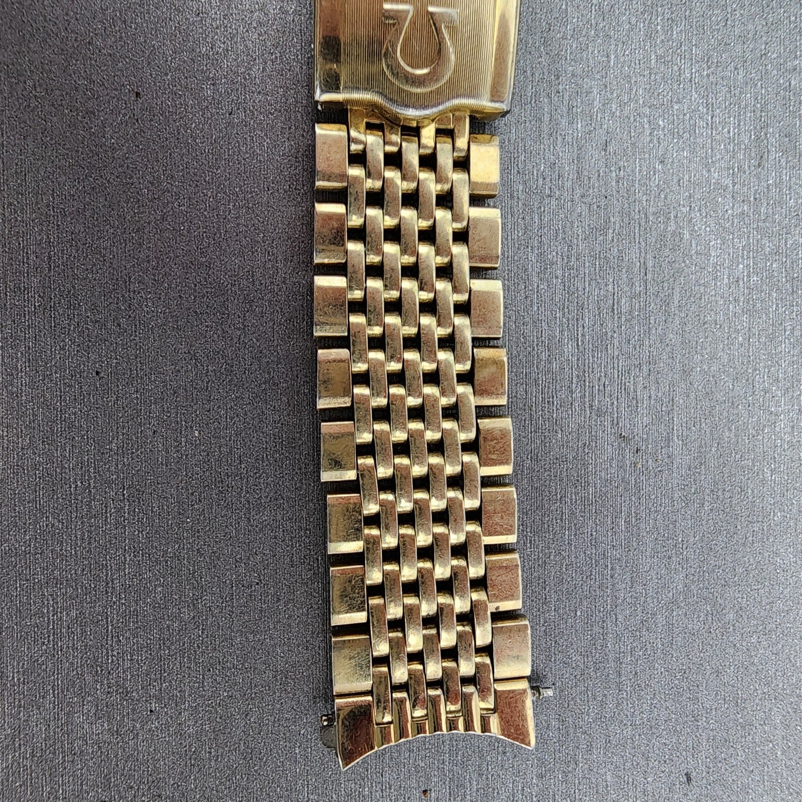 Omega Bracelet 18mm Beads Of Rice 14k Gold Filled No.12 570 End links VTG1