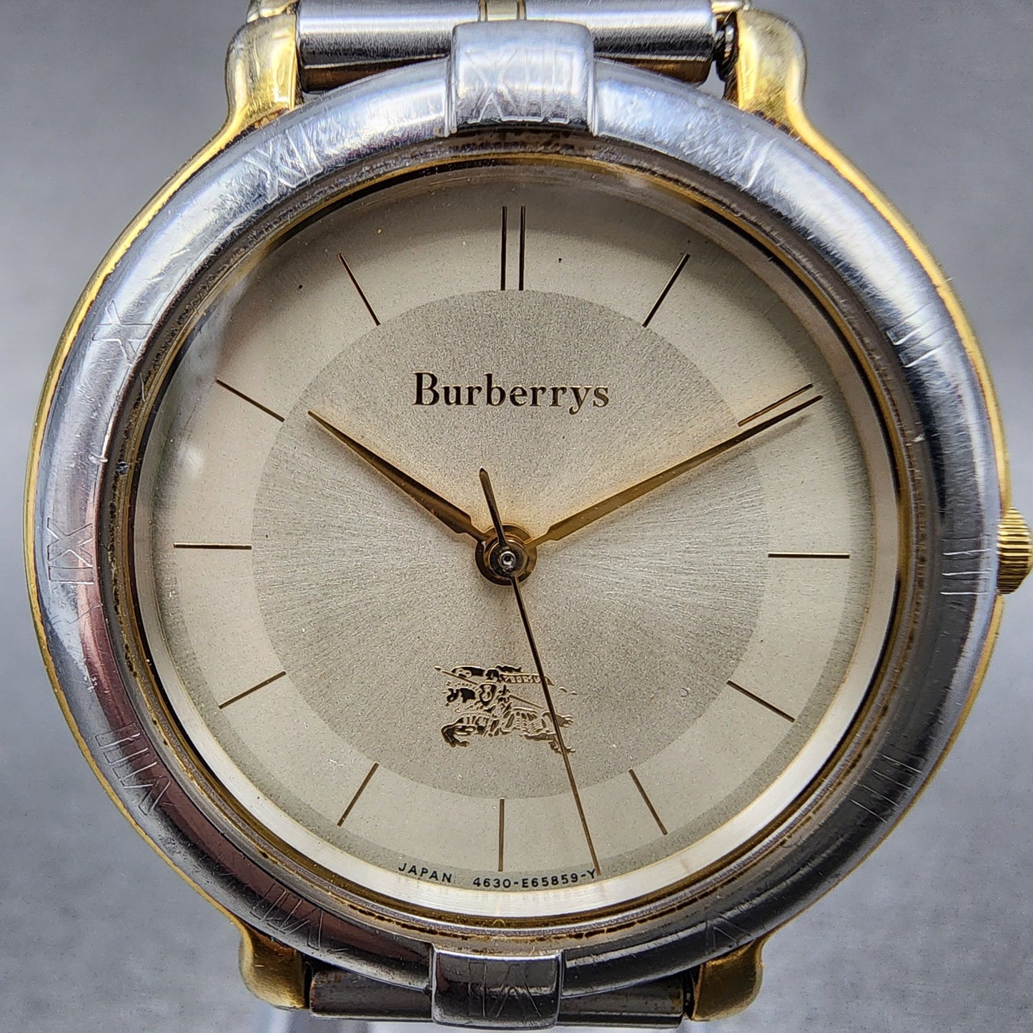 Burberry Watch Men 32mm Champagne Dial Two Tone Round 4630E60795 PARTS2