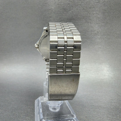 Seiko Chronos Watch Men 35mm White Dial Steel Daydate Round 5H237D20 PARTS6