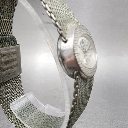 Rado Jade Watch Women 17mm Silver Dial Silver Tone Oval Manual Wind Runs3