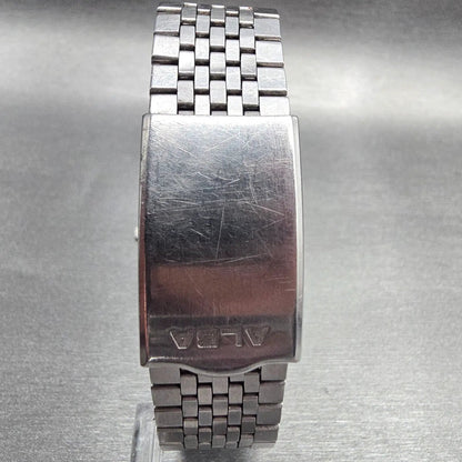 Seiko Alba Watch Men 34mm Silver Dial Silver Tone Round V721-6A90 New Battery7