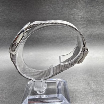 Skagen Watch Women 26mm Silver Dial Silver Tone Oval 468SSSC New Battery6