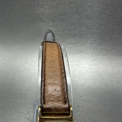 Citizen CQ Tank Watch Women 15mm Champagne Dial Gold Tone 2200-229169 NewBattery4