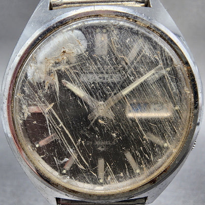 Seiko 5 Actus Watch Men 38mm Gray Dial Silver Tone Daydate 70198010 PARTS2