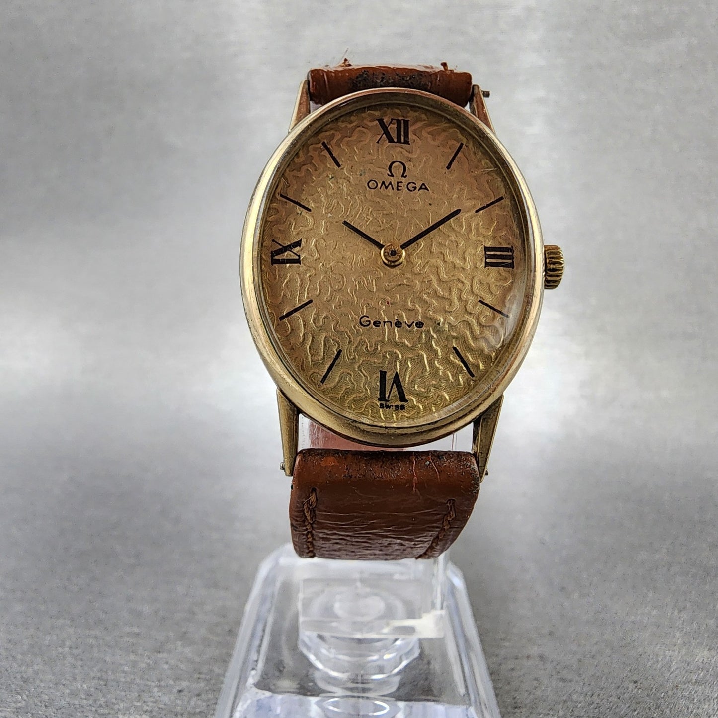 Omega Geneve Watch Women 26mm Gold Dial Gold Plated Manual Wind cal 625 PARTS6