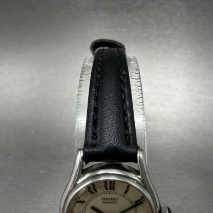 Seiko Watch Women 20mm White Dial Silver Tone Round 1400-0020 New Battery4