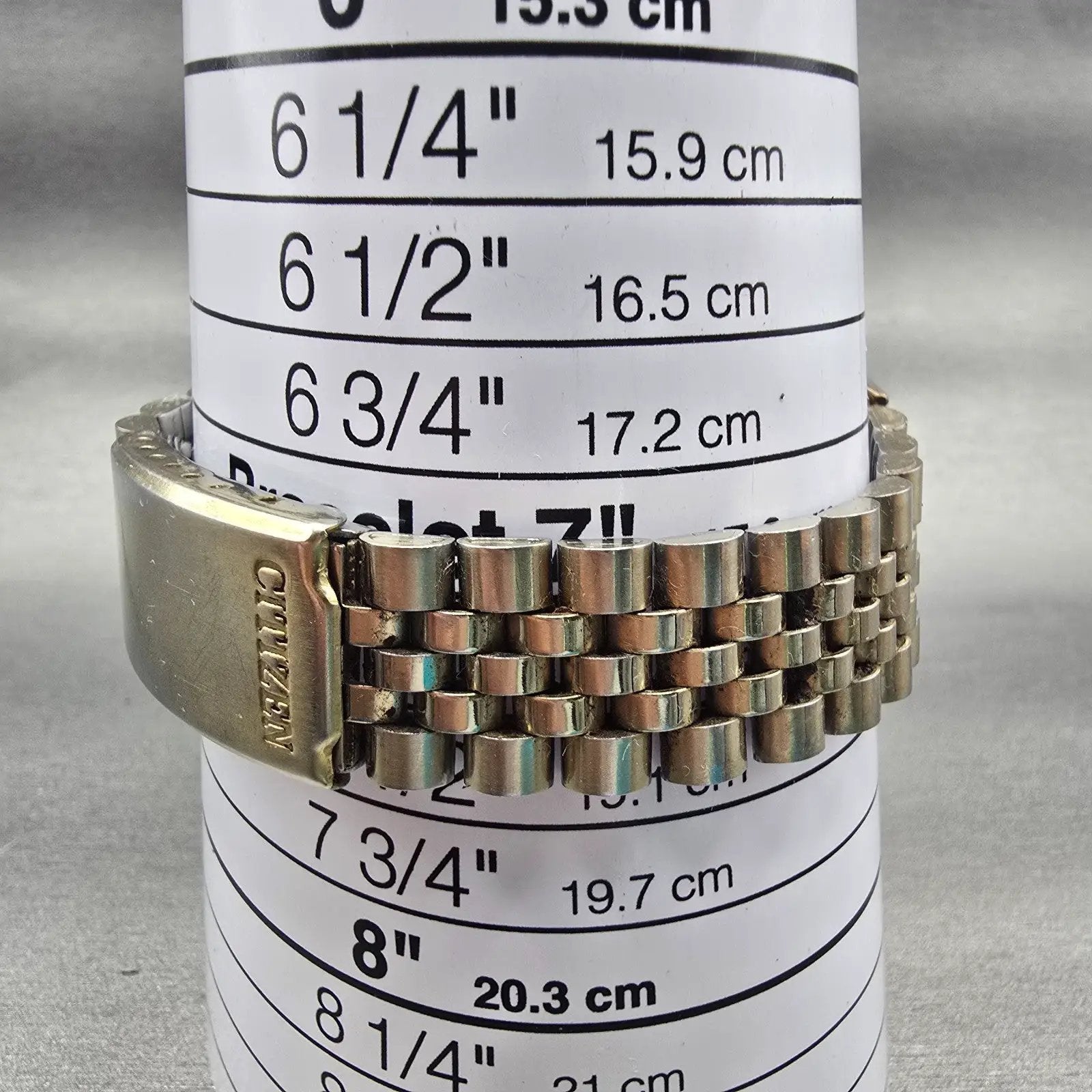 Citizen CQ President Watch Men 34mm Champagne Dial Gold Tone Daydate New Battery9