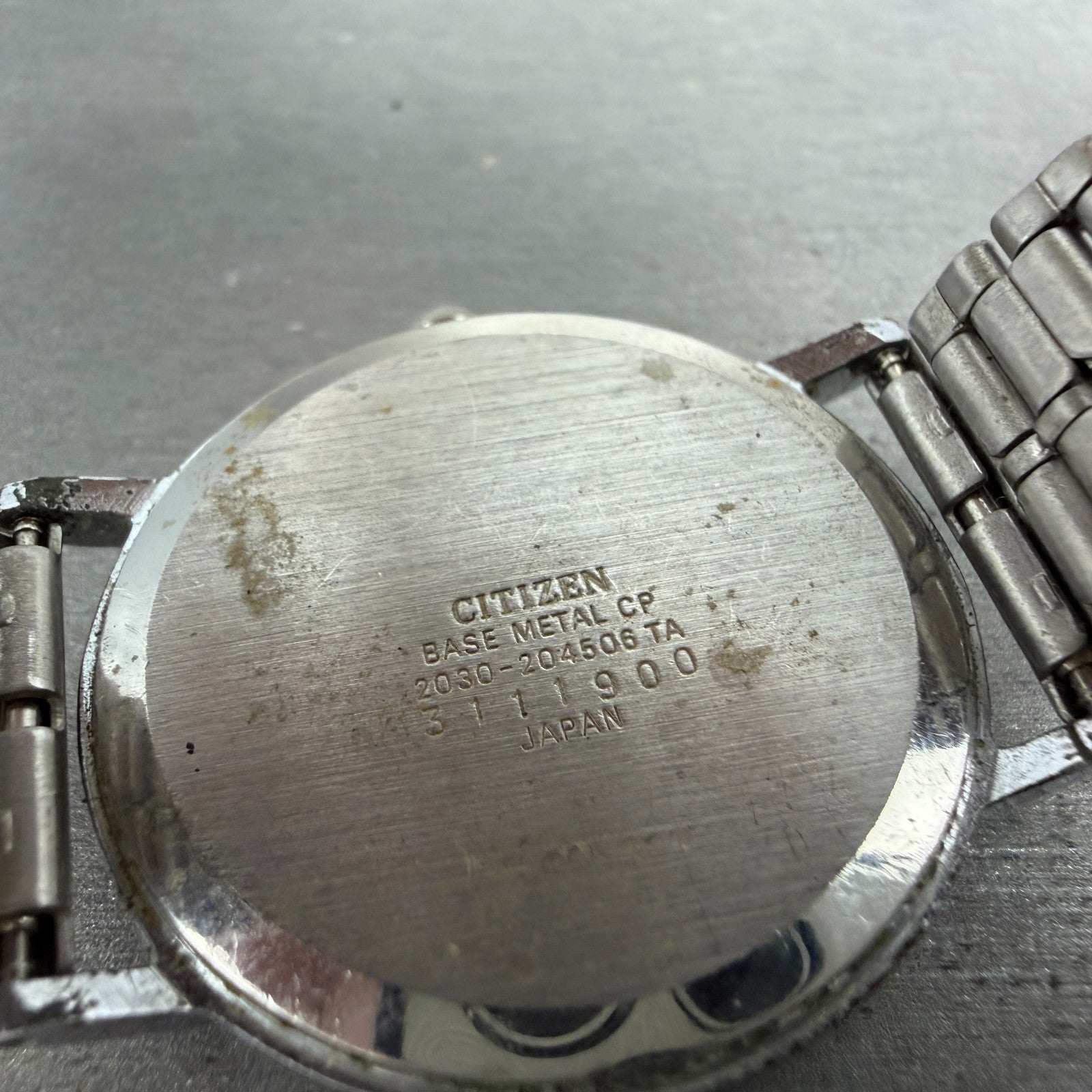Citizen Riviere Watch Men 34mm Silver Dial Silver Tone 2030-204506 New Battery9