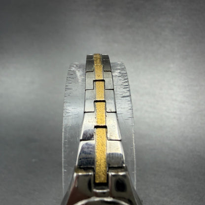 Seiko Pulsar Watch Women 17mm Silver Dial Two Tone Round V811-2280 New Battery4