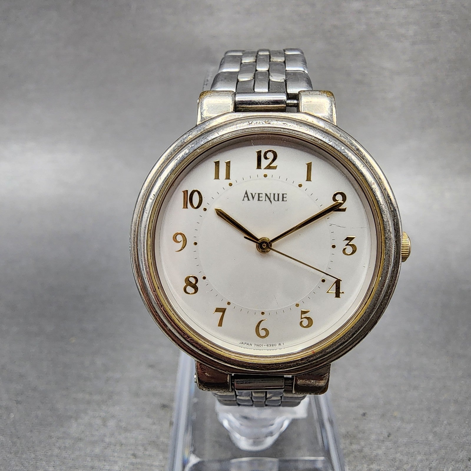 Seiko Avenue Watch Unisex 31mm White Dial Silver Tone Round 7N016270 New Batt0
