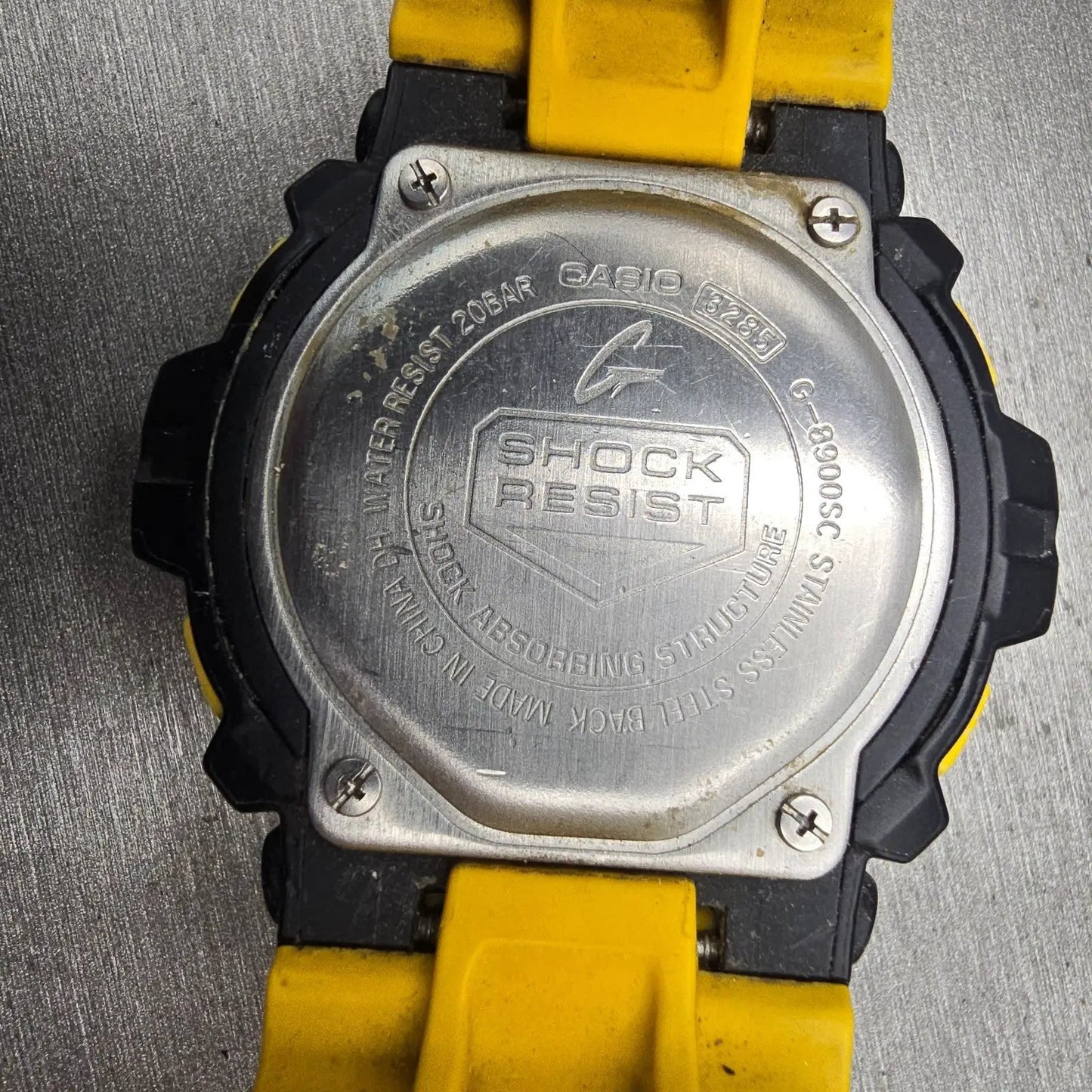 Casio G-Shock G-8900SC Watch Men 52mm Yellow Black Crazy Colors Alarm New Batt10