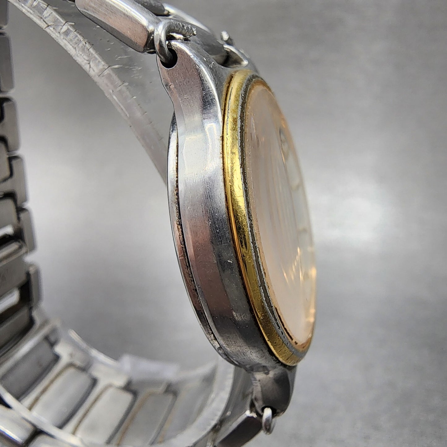 Citizen Avalon Watch Men 31mm White Dial Two Tone Date Round 4710470192 PARTS4