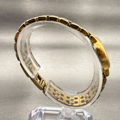 Seiko Watch Women 21mm Champagne Dial Gold Tone Round 1N00-1E09 New Battery VTG8