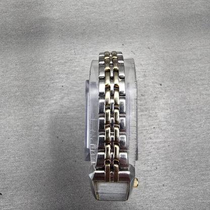 Citizen Eco-Drive Tank Watch Women 14mm MOP Dial Two Tone Rectangle G620-S0614824