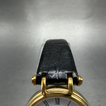 Burberry Watch Women 24mm White Dial Gold Tone Round 3200 New Battery4