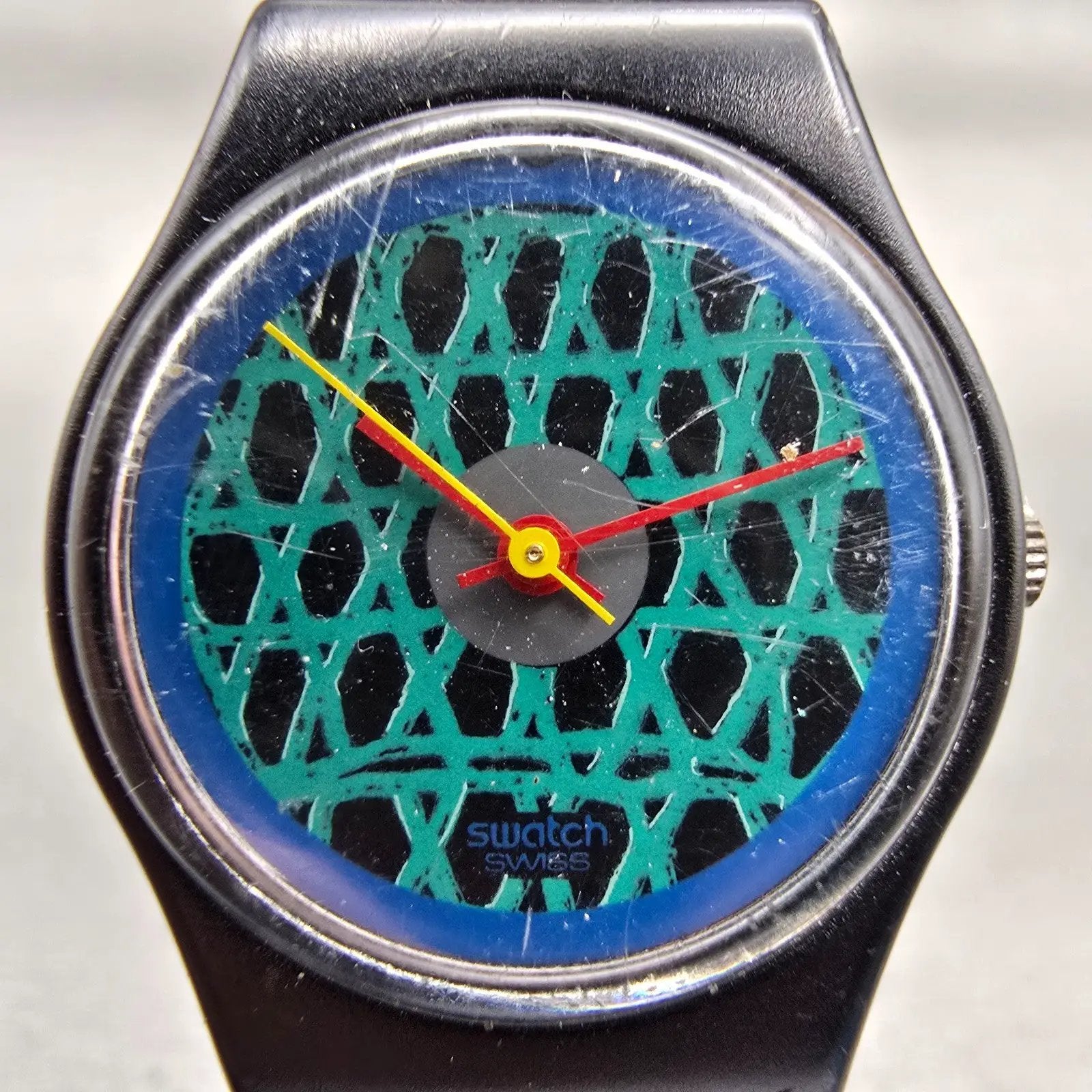 Swatch Lady Chelsea Watch Women 25mm Black Dial Black Tone Round LB112 New Batt1