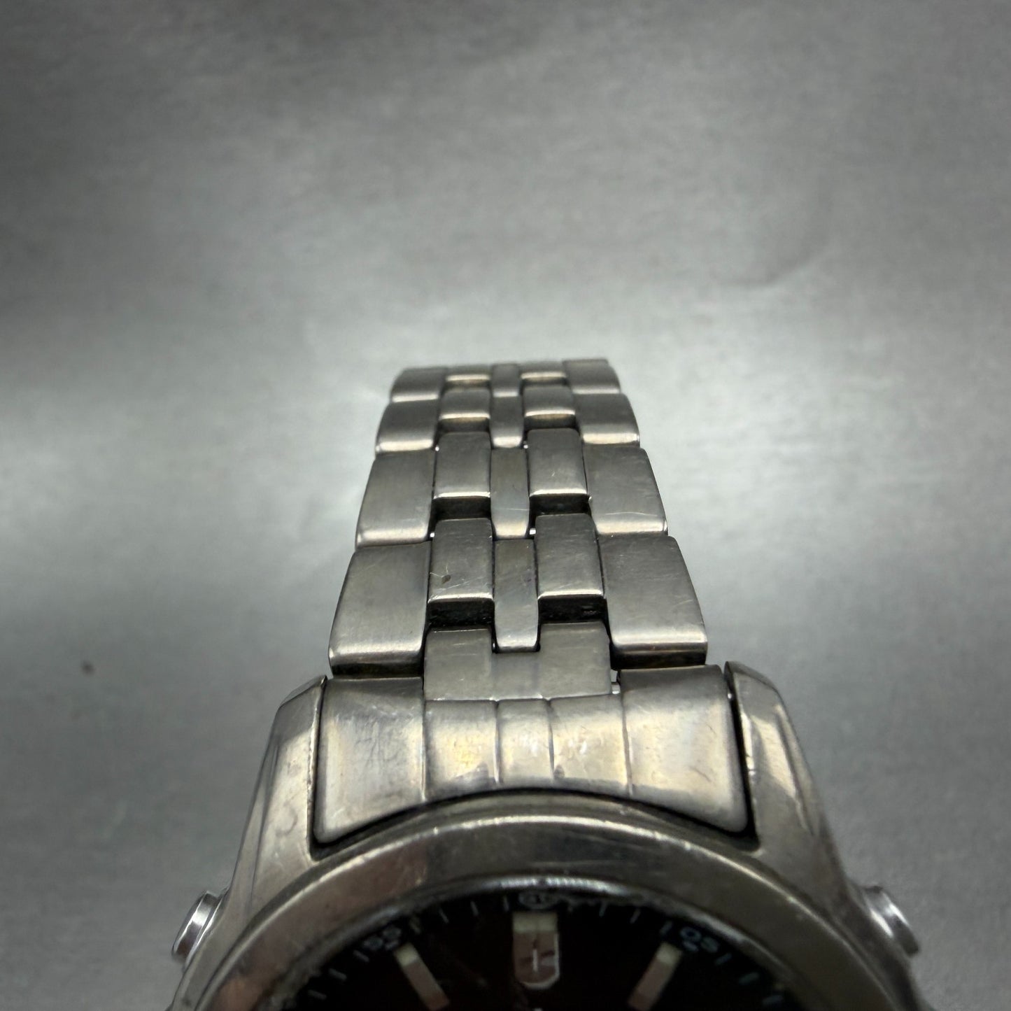 Casio Lineage Watch Men 41mm Gray Dial Titanium Ana Digi Alarm Chrono Works AVS4