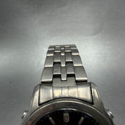 Casio Lineage Watch Men 41mm Gray Dial Titanium Ana Digi Alarm Chrono Works AVS4
